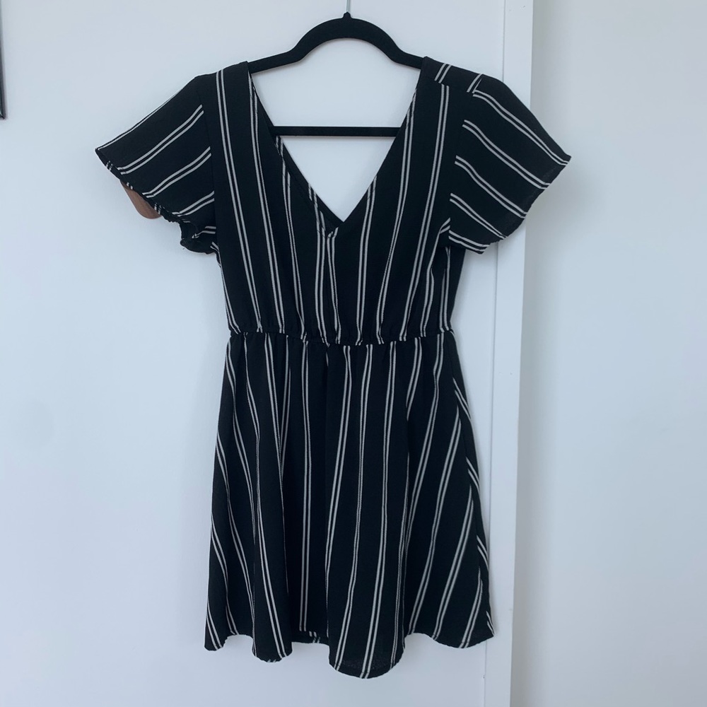 Black and white striped t-shirt Sundress